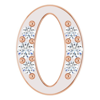 .06 CTW Natural Diamond Oval Link