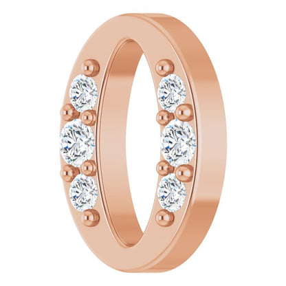 .06 CTW Natural Diamond Oval Link