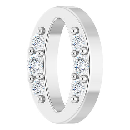 .06 CTW Natural Diamond Oval Link