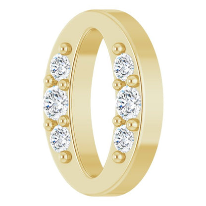 .06 CTW Natural Diamond Oval Link