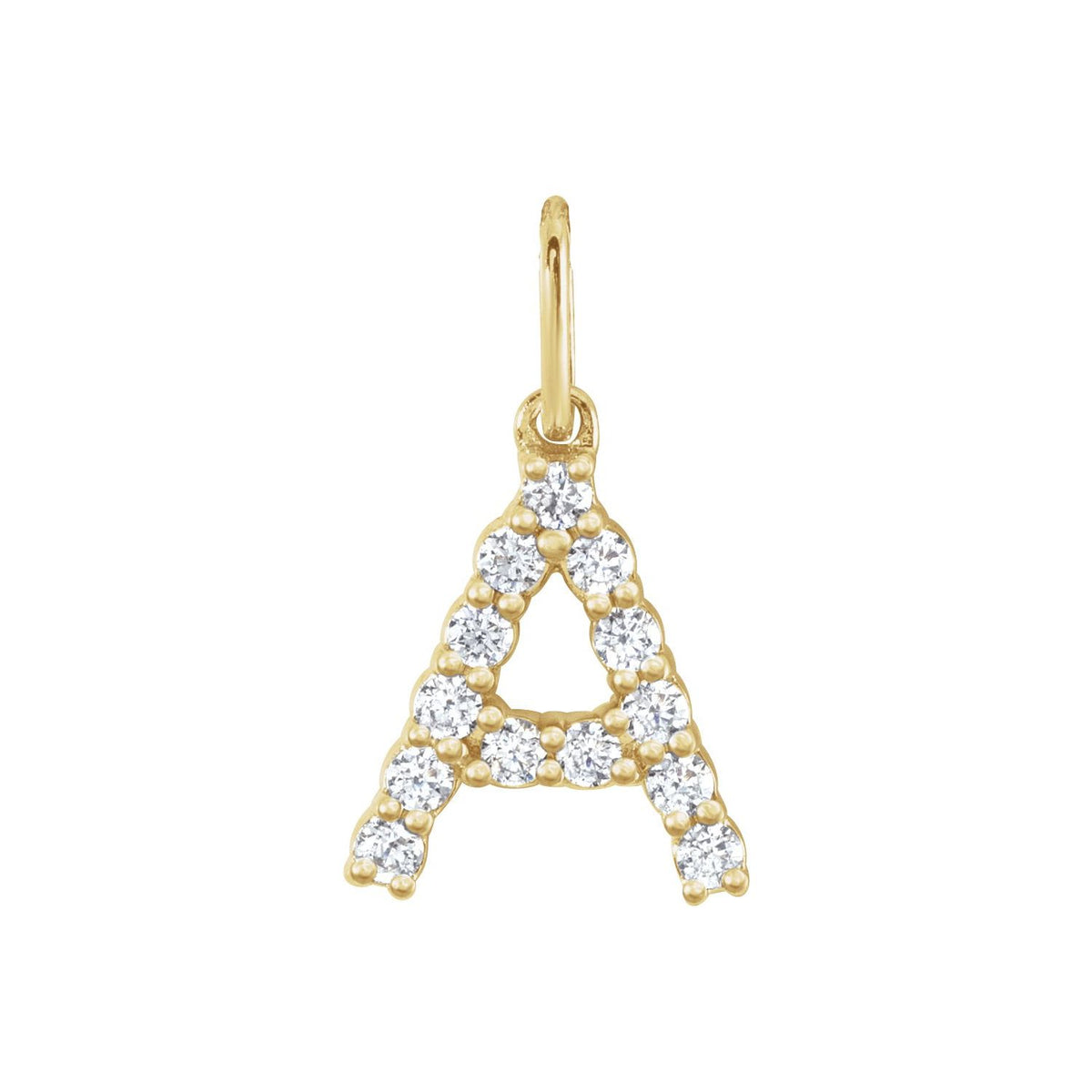 1/5 CTW Lab-Grown Diamond Initial Pendant