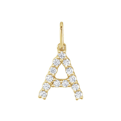 1/5 CTW Lab-Grown Diamond Initial Pendant