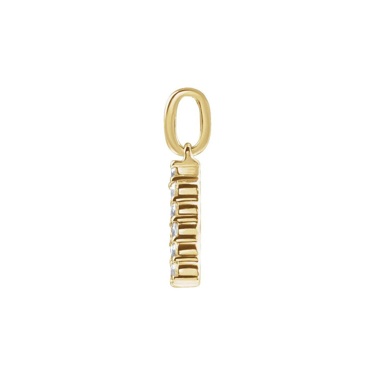 1/5 CTW Lab-Grown Diamond Initial Pendant