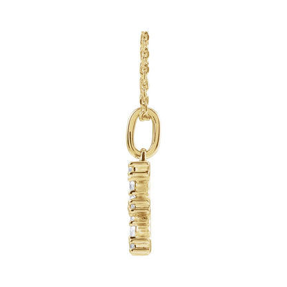 1/5 CTW Lab-Grown Diamond Initial 16-18" Necklace
