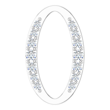 1/6 CTW Natural Diamond Oval Link