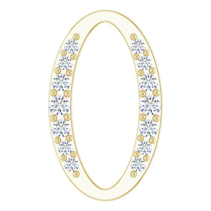 1/6 CTW Lab-Grown Diamond Oval Link