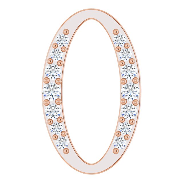 1/6 CTW Natural Diamond Oval Link