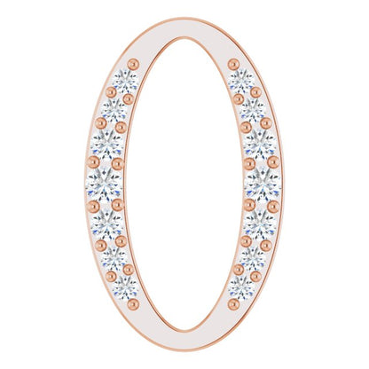 1/6 CTW Lab-Grown Diamond Oval Link