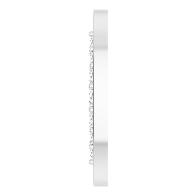 1/6 CTW Natural Diamond Oval Link