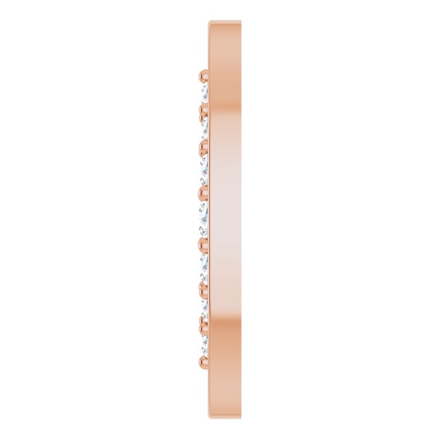 1/6 CTW Natural Diamond Oval Link