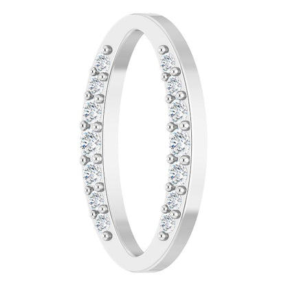 1/6 CTW Natural Diamond Oval Link