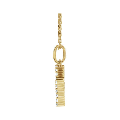 1/5 CTW Lab-Grown Diamond Initial 16-18" Necklace