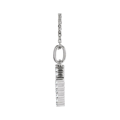 1/5 CTW Lab-Grown Diamond Initial 16-18" Necklace