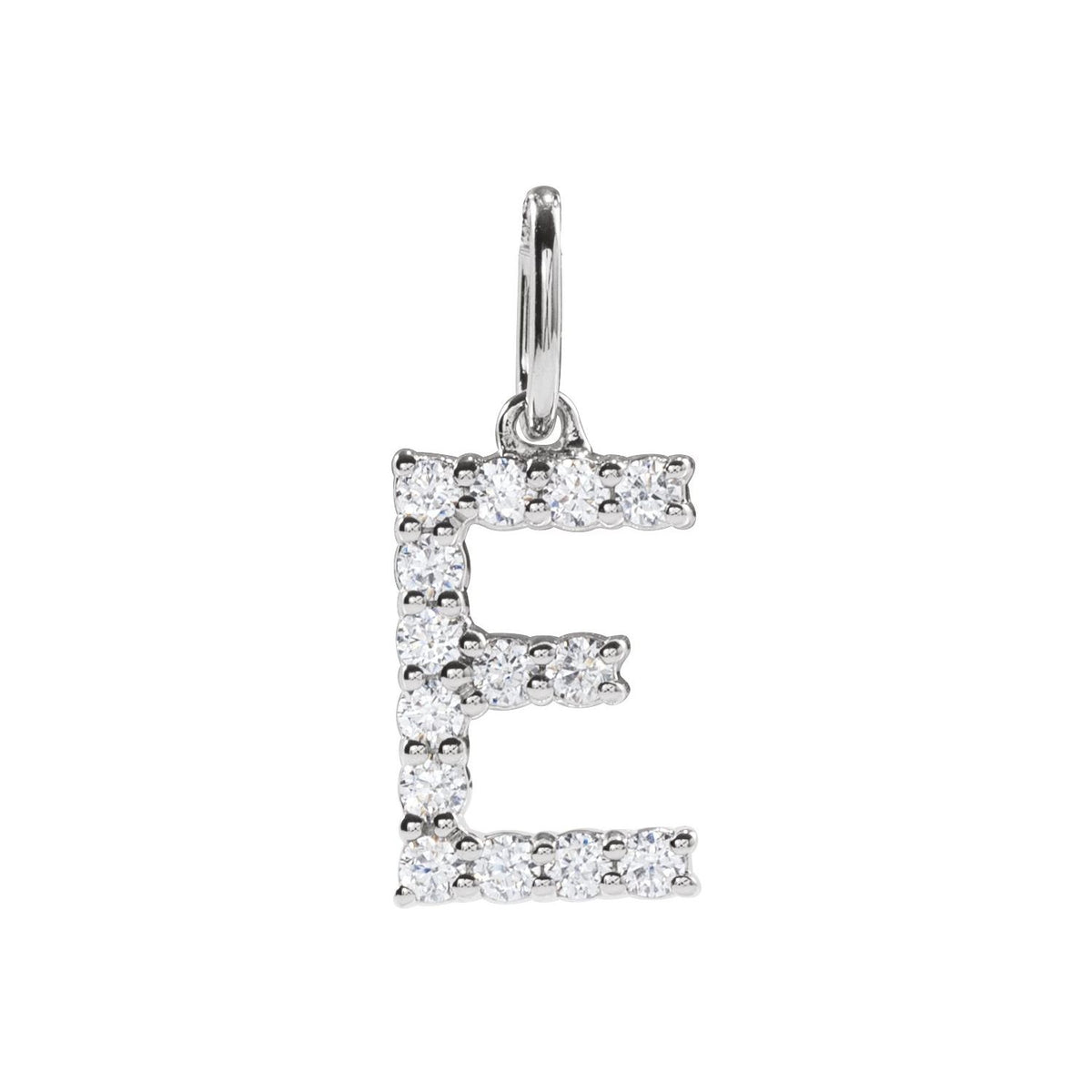 1/5 CTW Lab-Grown Diamond Initial Pendant