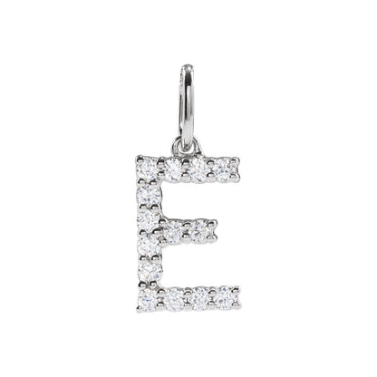 1/5 CTW Lab-Grown Diamond Initial Pendant