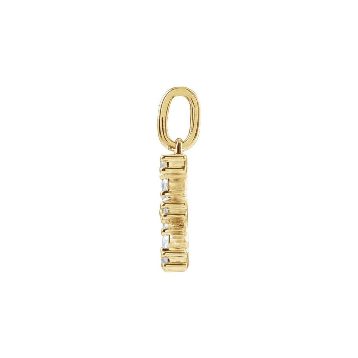1/5 CTW Lab-Grown Diamond Initial Pendant