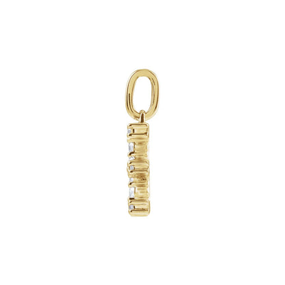 1/5 CTW Lab-Grown Diamond Initial Pendant