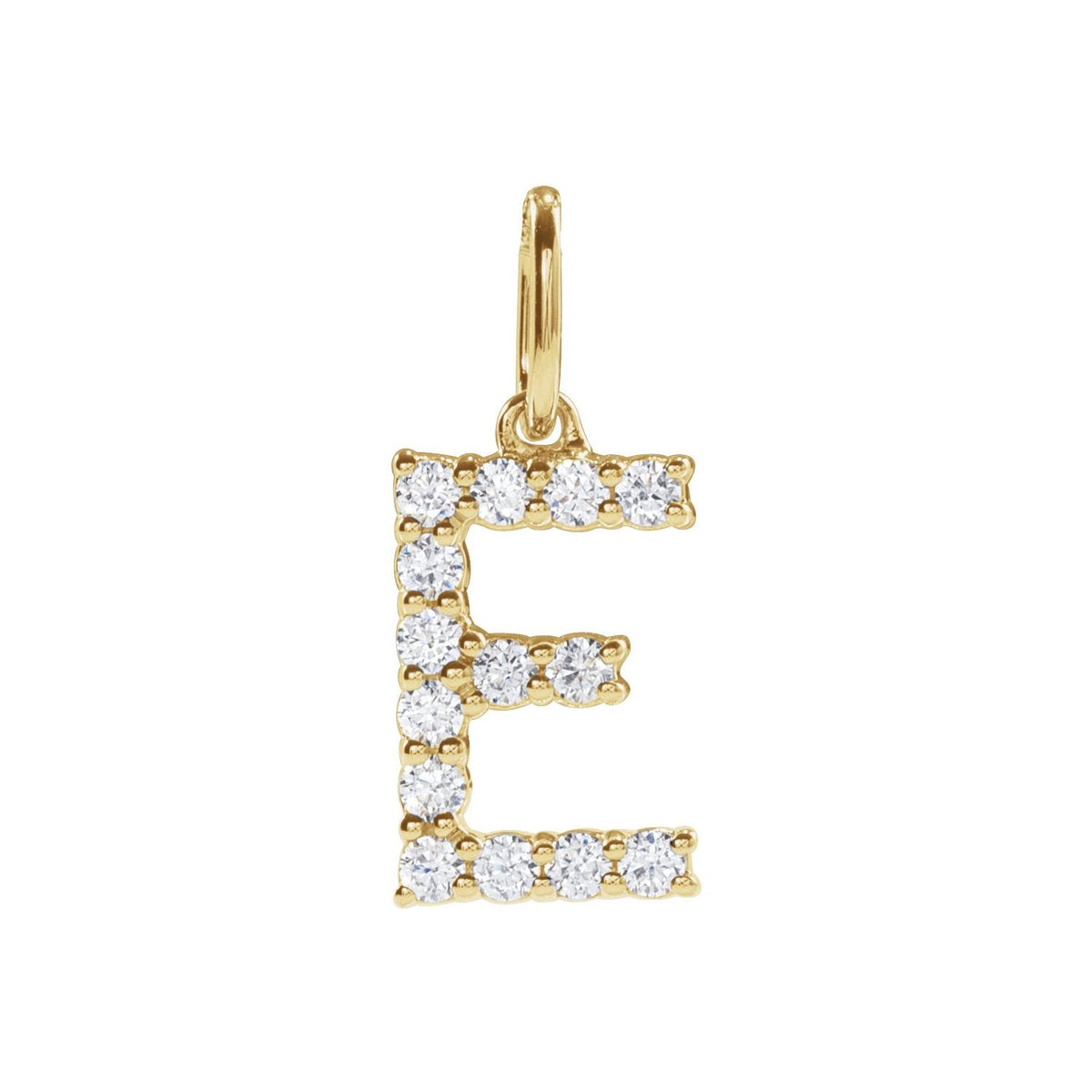 1/5 CTW Lab-Grown Diamond Initial Pendant