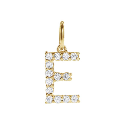 1/5 CTW Lab-Grown Diamond Initial Pendant
