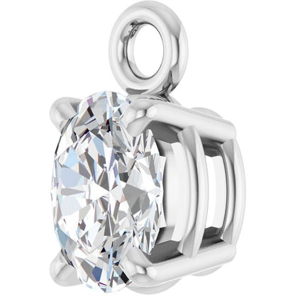 1/6 CT Natural Diamond 4-Prong Dangle