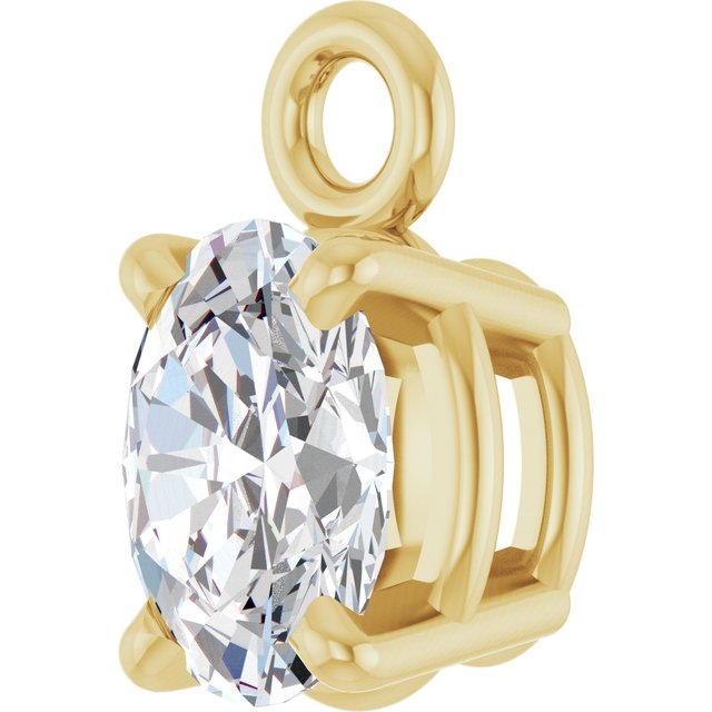1/6 CT Natural Diamond 4-Prong Dangle