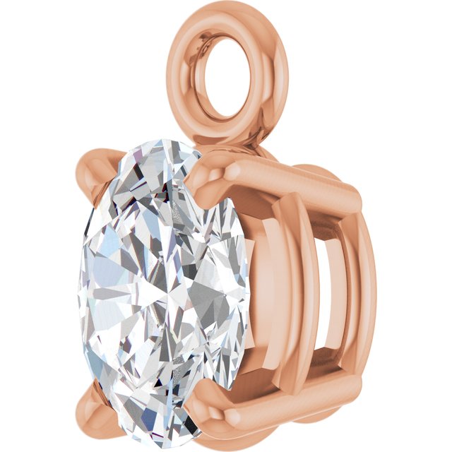 1/6 CT Natural Diamond 4-Prong Dangle