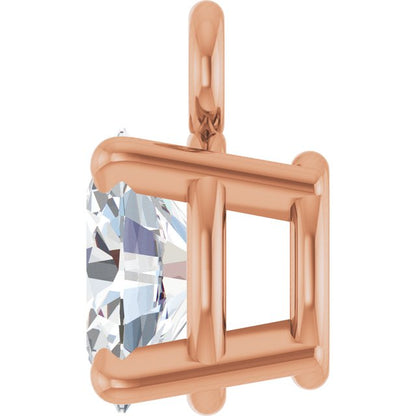 1/6 CT Natural Diamond 4-Prong Dangle