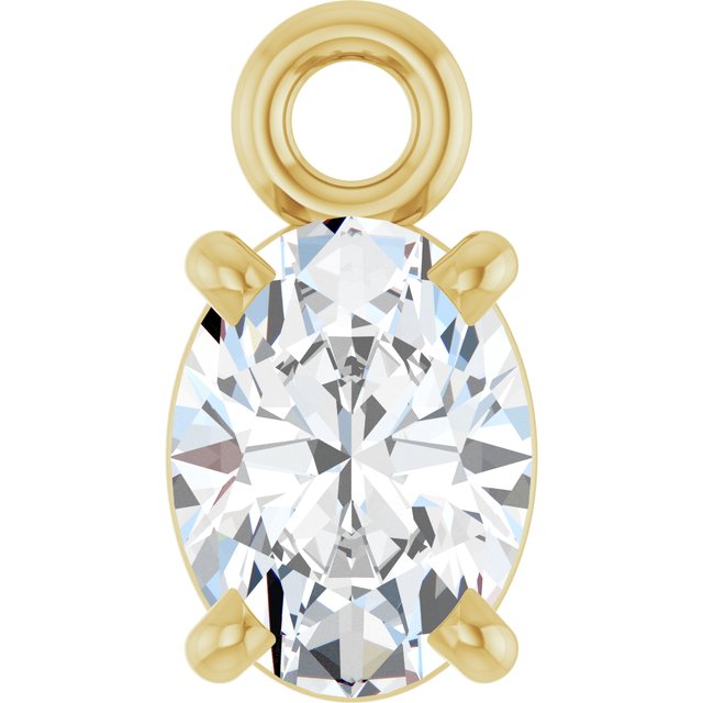 1/6 CT Natural Diamond 4-Prong Dangle