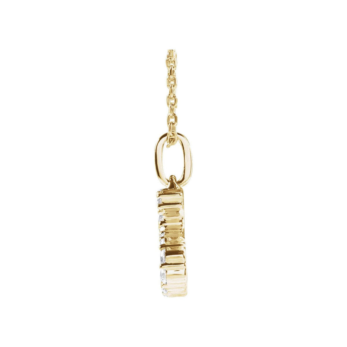 1/5 CTW Lab-Grown Diamond Initial 16-18" Necklace