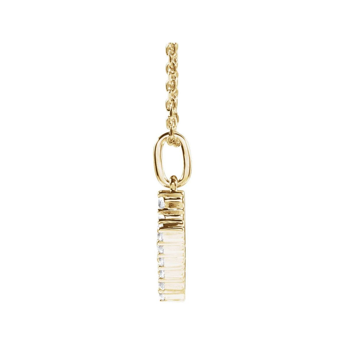 1/5 CTW Lab-Grown Diamond Initial 16-18" Necklace