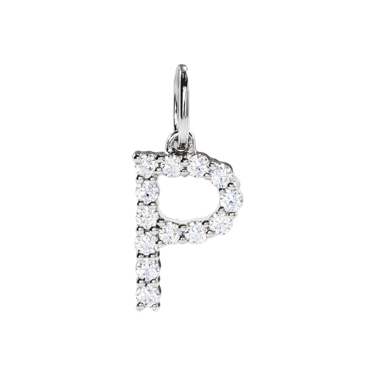 1/5 CTW Lab-Grown Diamond Initial Pendant