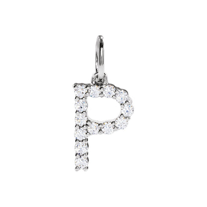 1/5 CTW Lab-Grown Diamond Initial Pendant