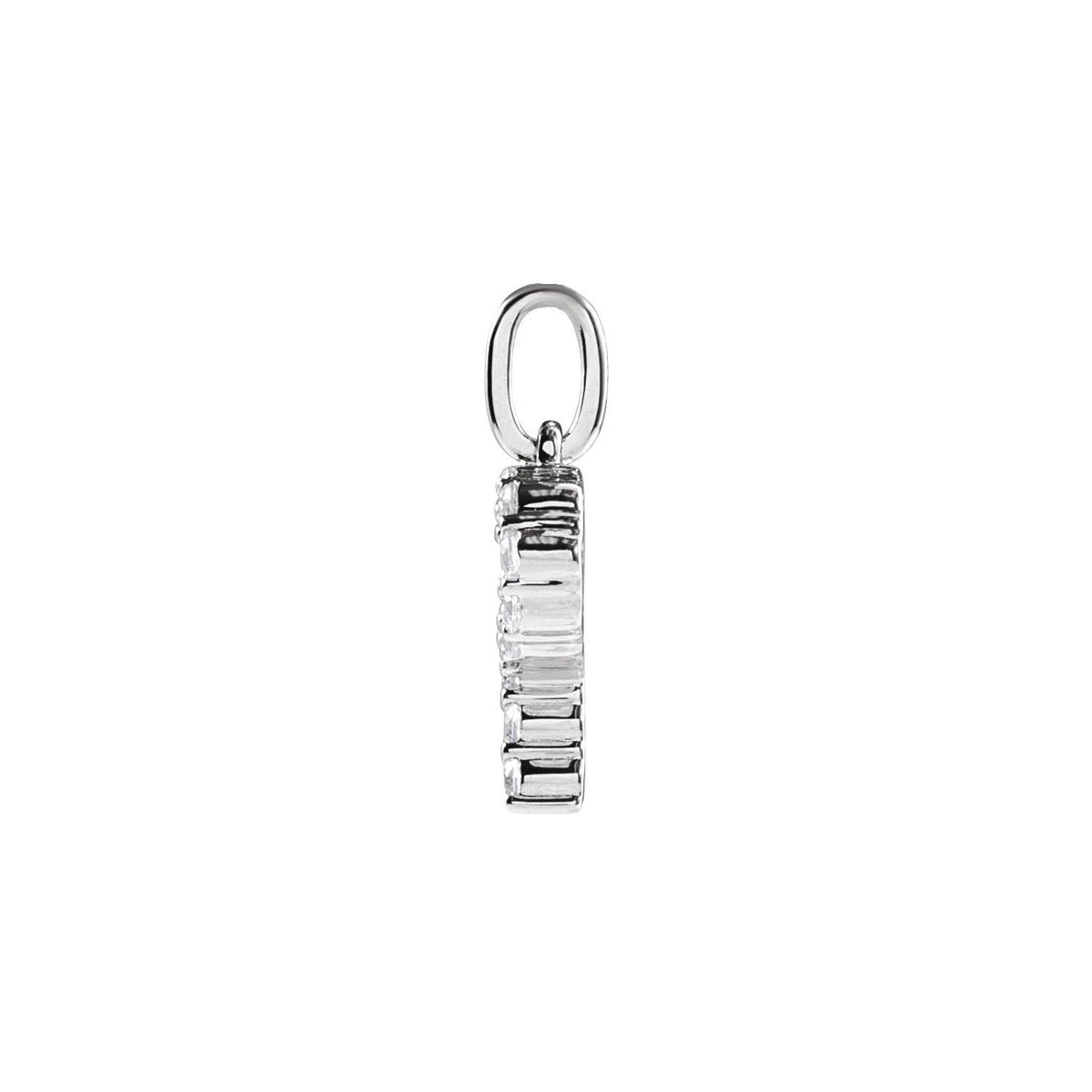 1/5 CTW Lab-Grown Diamond Initial Pendant