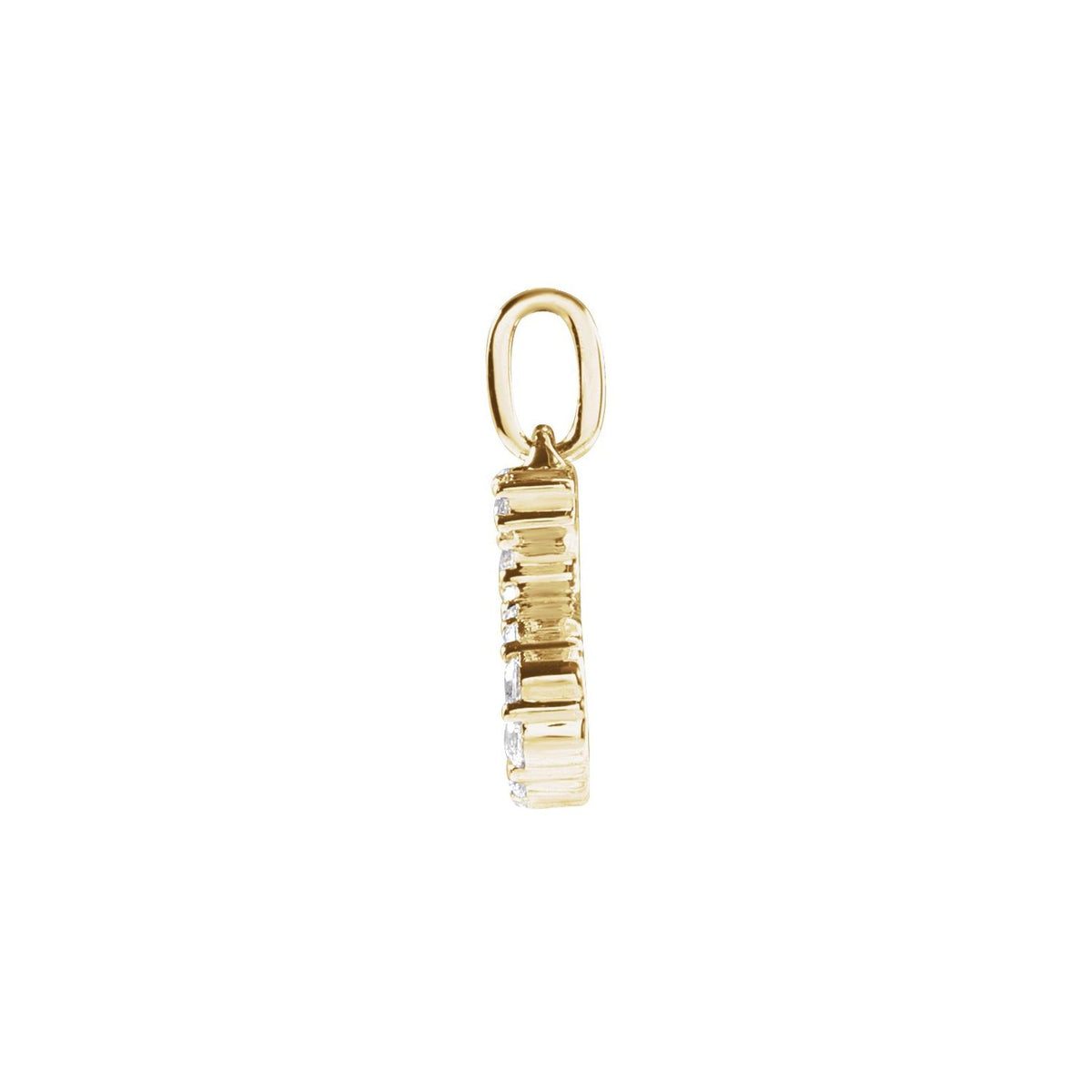 1/5 CTW Lab-Grown Diamond Initial Pendant