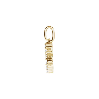 1/5 CTW Lab-Grown Diamond Initial Pendant
