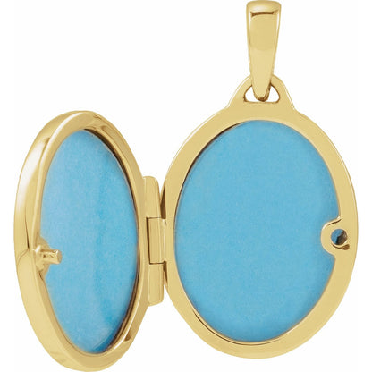 Engravable Oval Locket