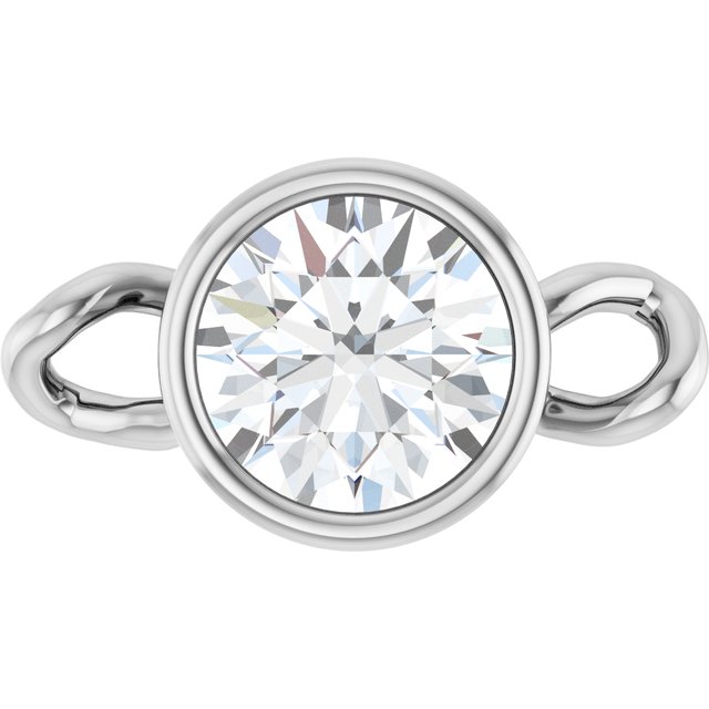 1/4 CT Natural Diamond Bezel-Set Link, 5 mm x 8.97 mm