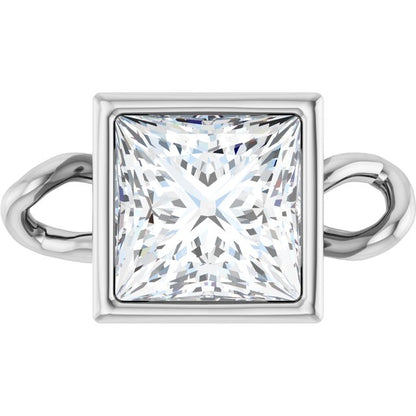 1/3 CT Natural Diamond Bezel-Set Link