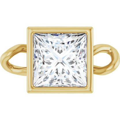 3/8 CT Lab-Grown Diamond Bezel-Set Link, 5 mm x 8.97 mm
