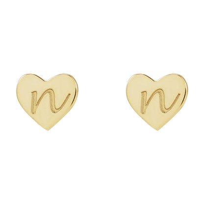 Engravable Heart Earrings