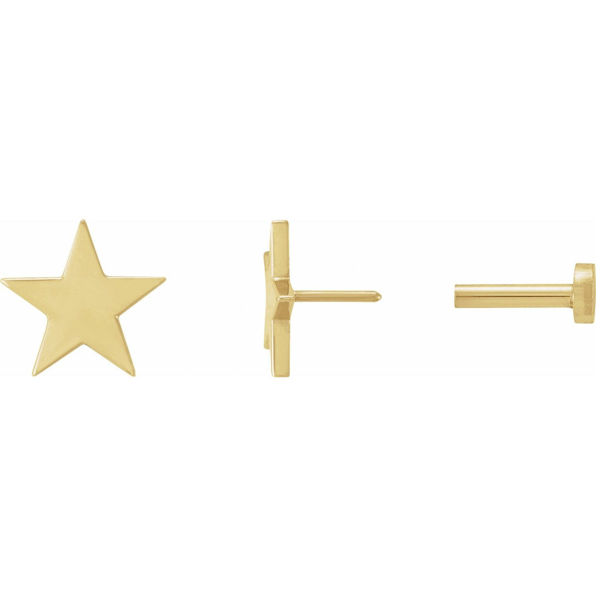 Star / Press Fit Earrings