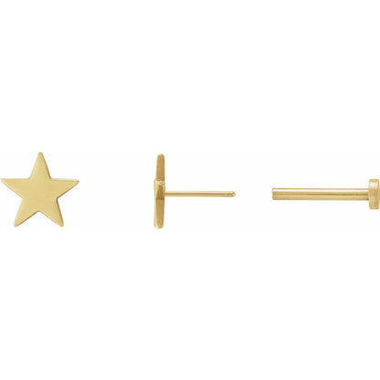 Star / Press Fit Earrings