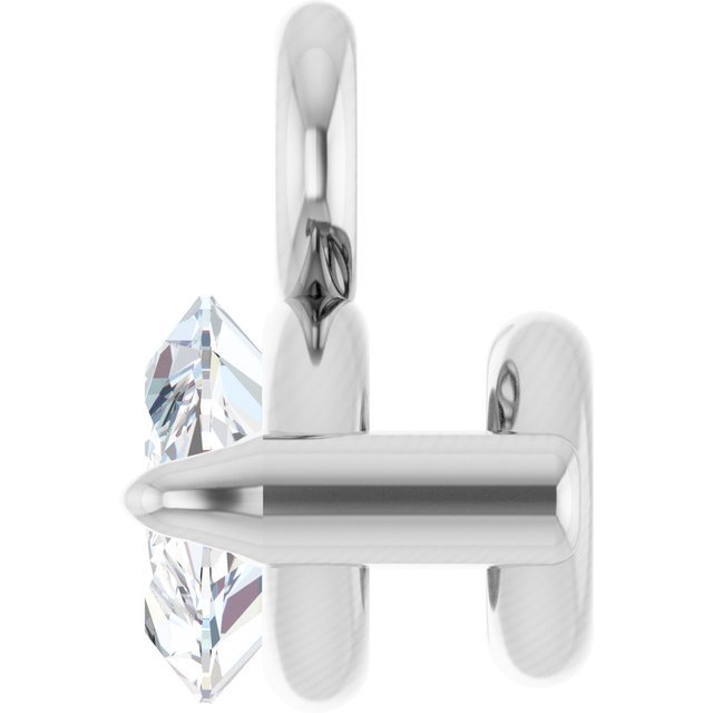 1/6 CT Natural Diamond Dangle, 4.37 mm x 5.9 mm