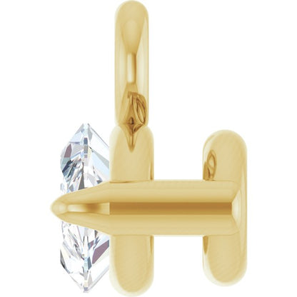 1/8 CT Lab-Grown Diamond 2-Prong Claw Dangle