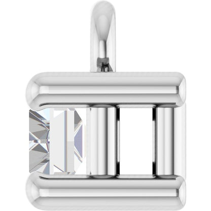 1/8 CT Natural Diamond Dangle, 4.12 mm x 4.7 mm