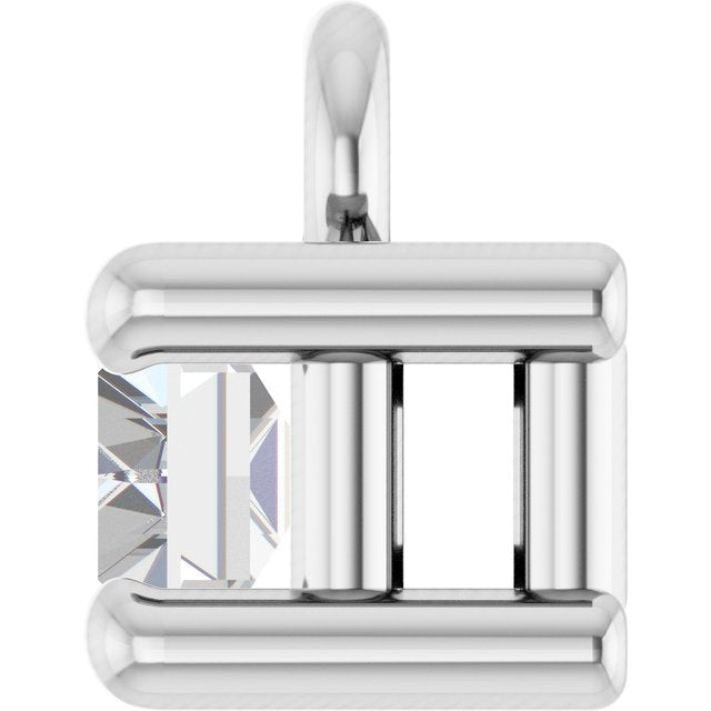 1/8 CT Lab-Grown Diamond 4-Prong Dangle