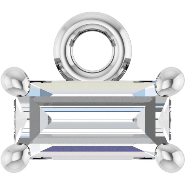 1/8 CT Lab-Grown Diamond 4-Prong Dangle