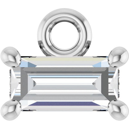 1/8 CT Lab-Grown Diamond 4-Prong Dangle