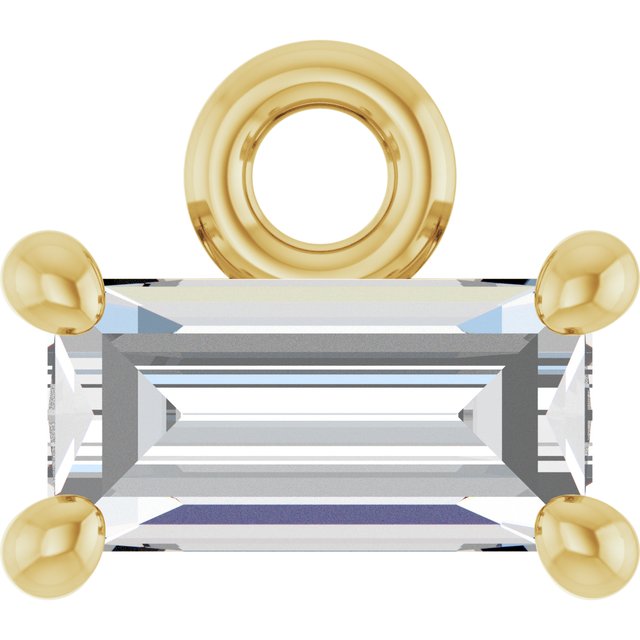 1/8 CT Lab-Grown Diamond 4-Prong Dangle