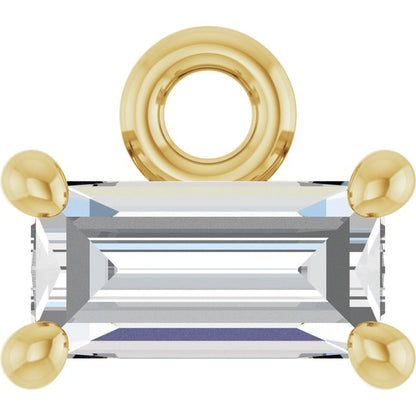 1/8 CT Lab-Grown Diamond 4-Prong Dangle